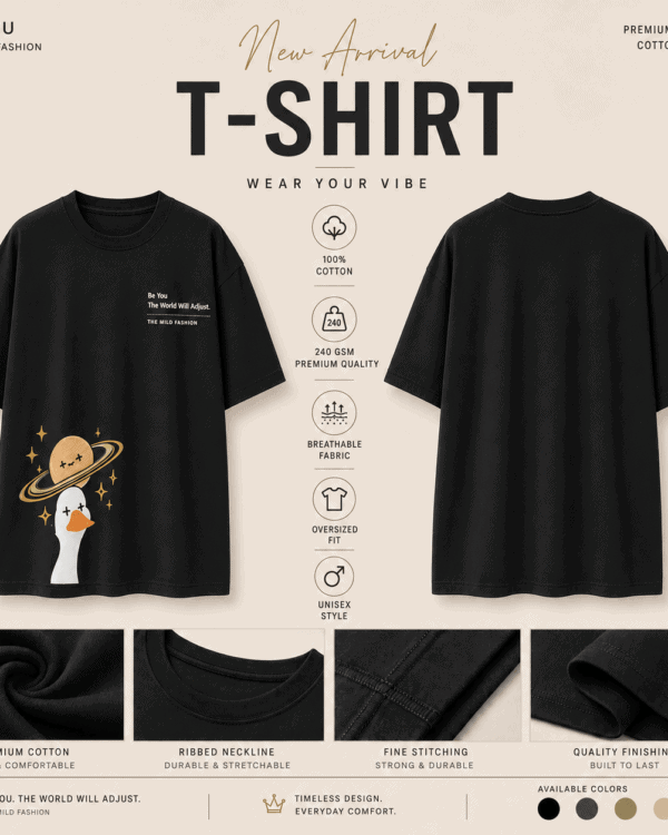 TMF Space Duck Oversized T-Shirt