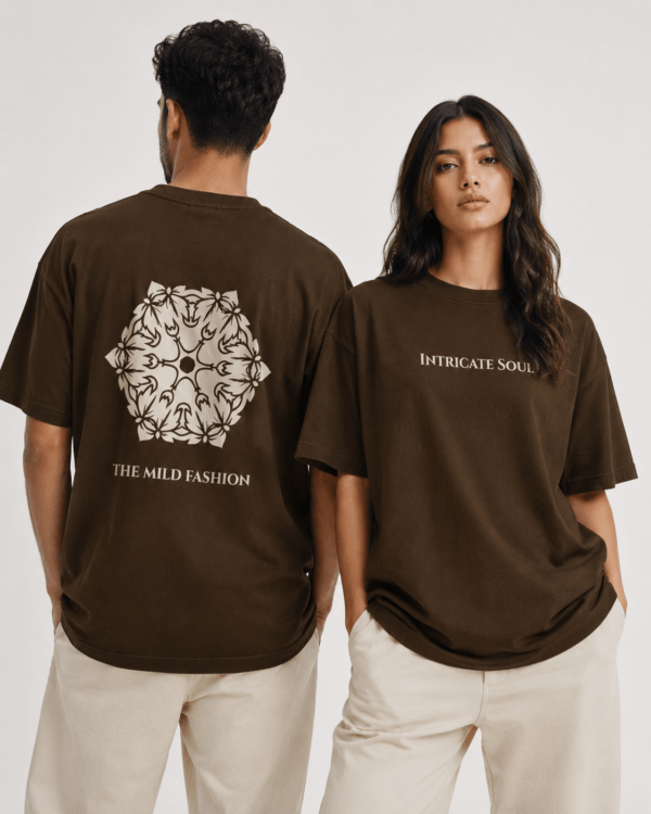 Intricate Soul — Mandala Brown T-Shirt